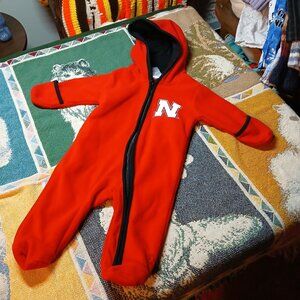 Team Athletics 0-3M Infant Baby Nebraska Husker Cornhusker Insulated Bodysuit
